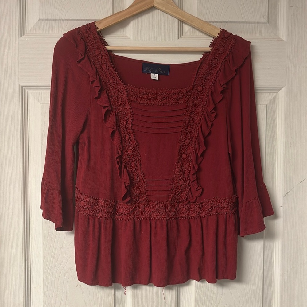 Blue Rain Small red top